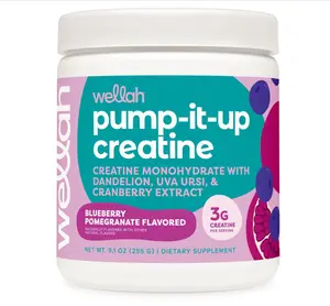 Pump-It-Up Creatine (50 Servings, Blueberry Pomegranate) - Creatine Monohydrate with Dandelion, Uva Ursi, & Cranberry Extract