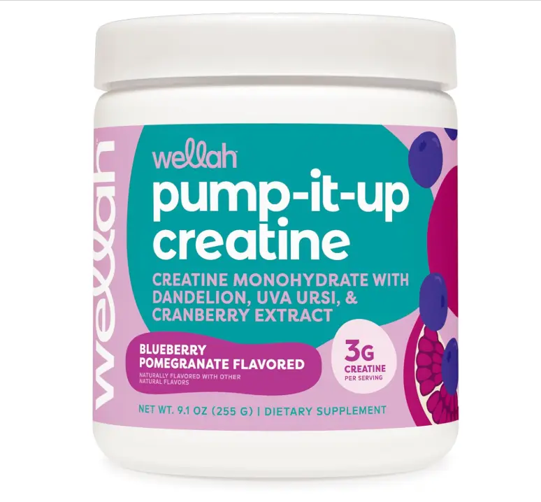 Pump-It-Up Creatine (50 Servings, Blueberry Pomegranate) - Creatine Monohydrate with Dandelion, Uva Ursi, & Cranberry Extract