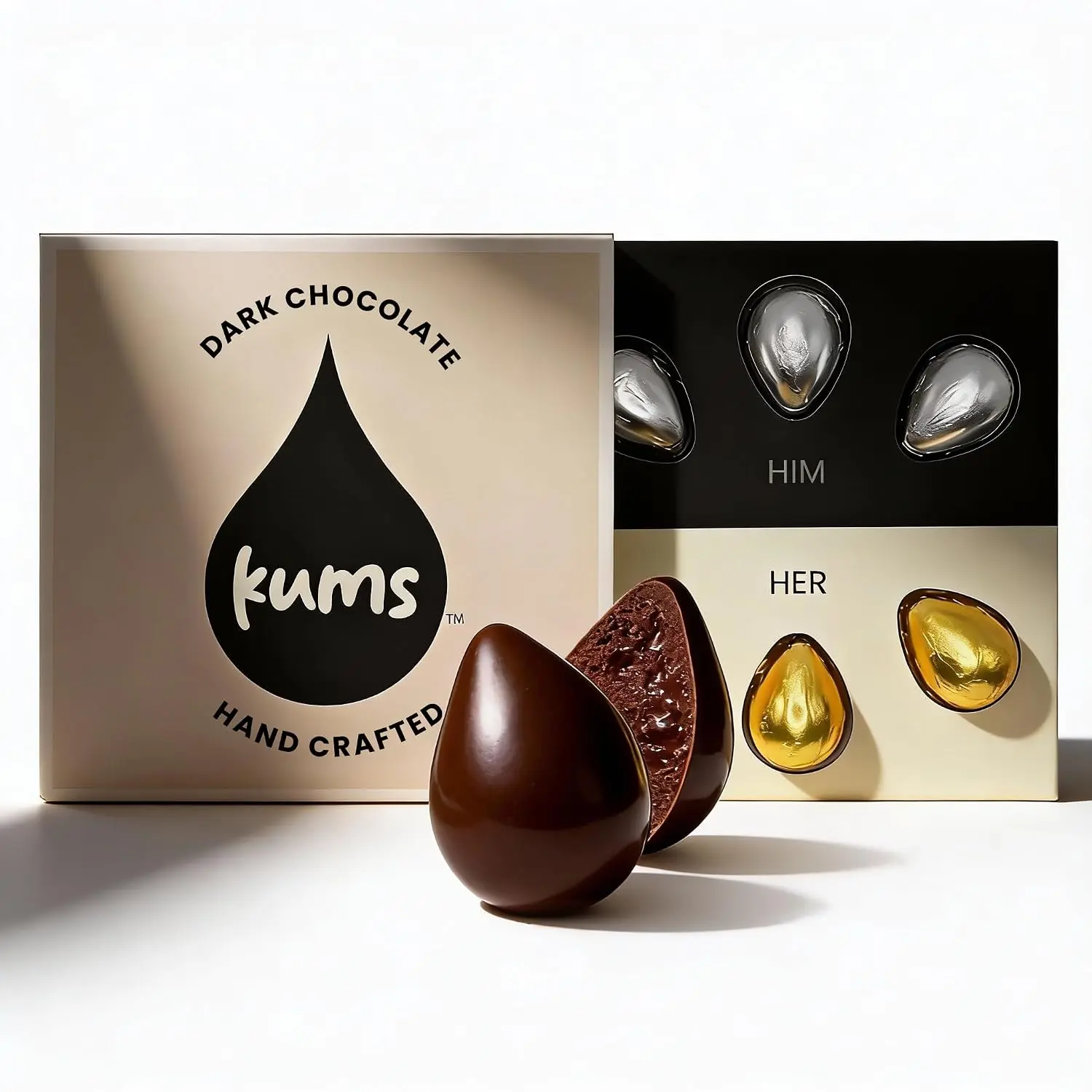 Hot sale 45% Kums Premium Dark Chocolate Tabs Snack (1 Box) - Vegetarian Treat for Couples, Ideal for a Enjoyable Experience