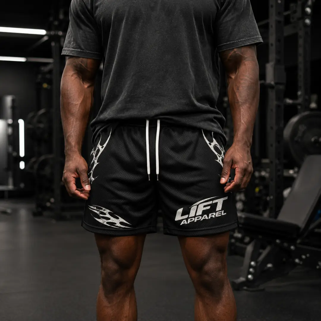 Apex Men's Elastic Performance Gym Shorts, Menswear Bottoms for Workout & Training
