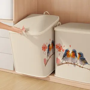 Large Capacity Foldable Storage Bag, Sparrow Pattern Print, Durable Non-Woven Fabric, Perfect Home Gift, Suitable for Blankets and Clothes