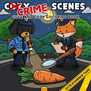 Cozy Crime Scenes: A Parodic Cute and Comfy Coloring Book for Adults – 40 Hand-Drawn Hygge vibes Crime Scenes to Color for Stress Relief: The perfect ... friends who love coloring - but not for kids