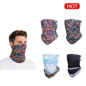 [ 4 Pcs ] Neck Gaiter Face Mask For Men Women,Seamless Bandana Rave Face Cover Scarf Mask,Balaclava,Headband, Head Wrap,Headwear Windproof Face Mask Outdoor Sports Mask