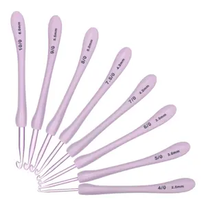 8pcs/set Elegant Knitting Needles Set, Handmade Crafting Tools, DIY Crochet Hooks, Home Use, Ideal for Sweaters and Blankets