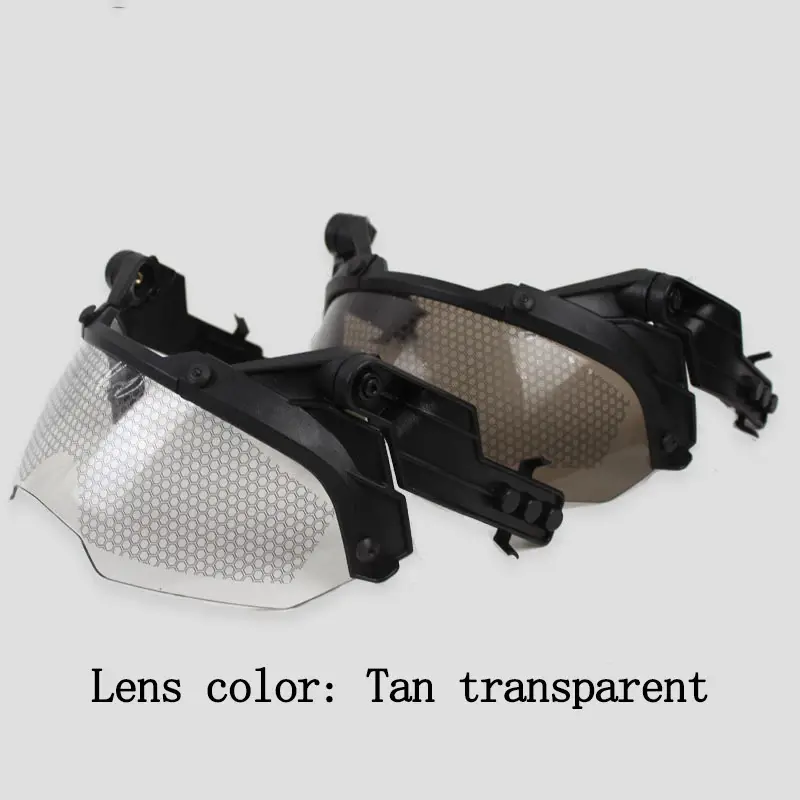 Tactical Goggles for FAST Helmet Rails, Durable PC Protective Eyewear with a 90-Degree Flip-Up Mount, Lightweight and Anti-Fog, Durable And Practical, Easy To Install