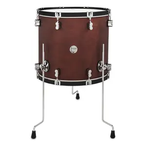 PDP Concept Classic 16x18 Ox Blood Stain Floor Tom with Ebony Stain Wood Hoops (PDCC1618FTOE)