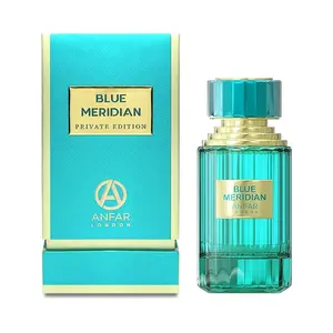 Anfar London Blue Meridian Extrait de Parfum 100ml - Long-Lasting Luxury Scent with Fresh Aquatic Notes, Limited Edition Bottle Design