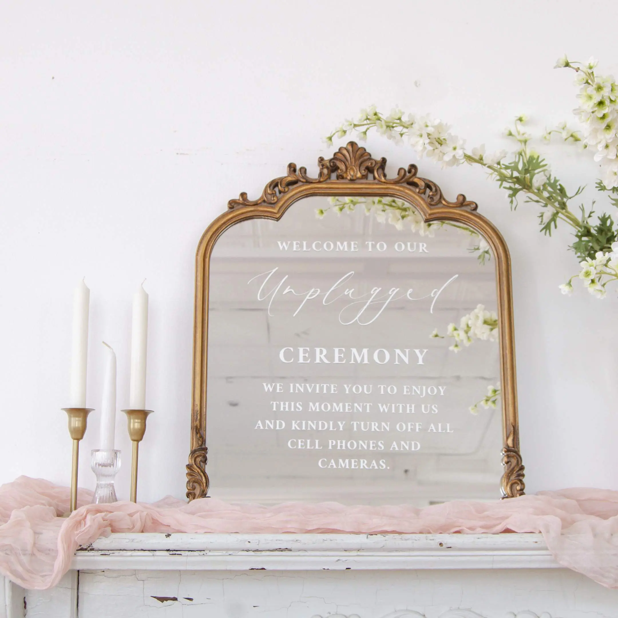 Unplugged Ceremony Signs | Phone Free Wedding Sign