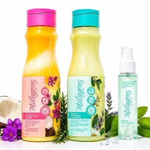 Milagros Kit Anticaspa y Reparación - Shampoo Anticaspa Pro-Crecimiento + Tratamiento Emergencia + Serum Milagros 3 Pack for Dandruff & Damaged Hair Care
