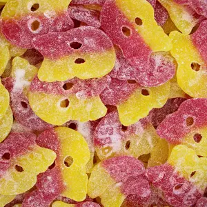 Bubs Giant Sour Skulls - Imported from Sweden - Swedish Candy - Sour Tropical Peach - Bon Bon