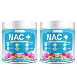 NAC + Glutathione Supplement – ​​Antioxidant & Liver Support, Supports Skin Health Dietary Supplement, 60 Capsules