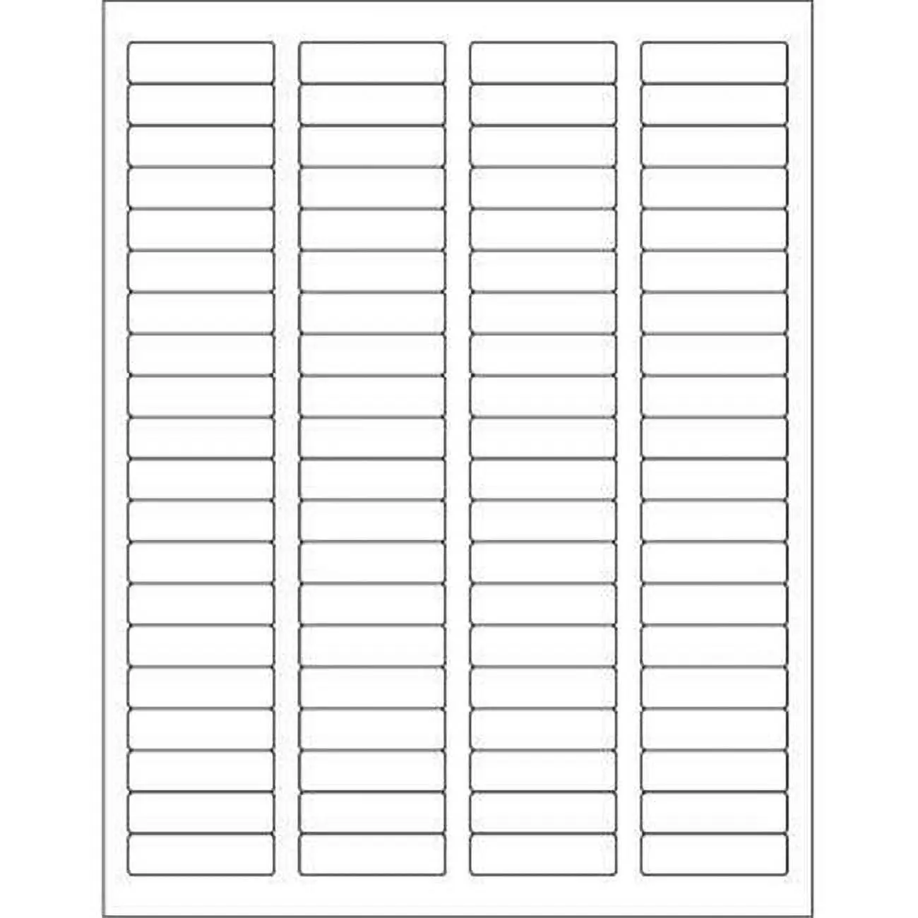 Permanent Weather-Resistant Polyester Laser Labels (1/2" h x 1 3/4" w), 8000-Count Pack for Label Printers, Non-Smudging Ink, Weather Won't Damage, Permanent Acrylic Adhesive