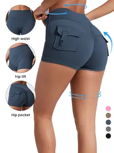 Women's Quick-Dry Sport Shorts, Slim-Fit High-Waisted Yoga Pants, Stretchy Running Workout Bottoms, All-Season Athletic Wear
