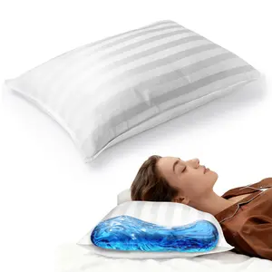 Innovator Water Pillow, Relieves Neck Pain, Boosts Deep Uninterrupted Sleep, Fits All Sleep Positions - Queen Size (28"L x 20"W), 100% Cotton 500TC, Ultra-Soft & Machine Washable
