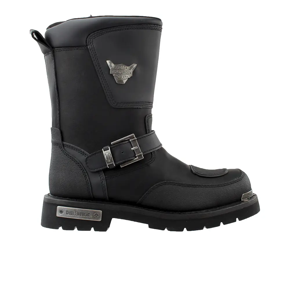 HARLEY-DAVIDSON FOOTWEAR Mens Shift Motorcycle Casual Boots Mid Calf - Black HARLEY-DAVIDSON FOOTWEAR Mens Shift Motorcycle Casual Boots Mid Calf - Black
