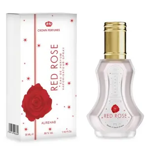 Al Rehab Red Rose for Women Eau de Parfum Spray, 1.2 Ounce