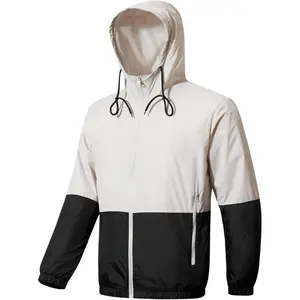 Men's Lightweight Raincoats Shell Hooded Outdoor Rain Coat Hiking Windbreaker Jacket