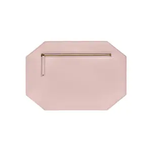 Firenze Oversized Zipper Leather Clutch, Made in Italy, Versatile Everyday & Evening Purse