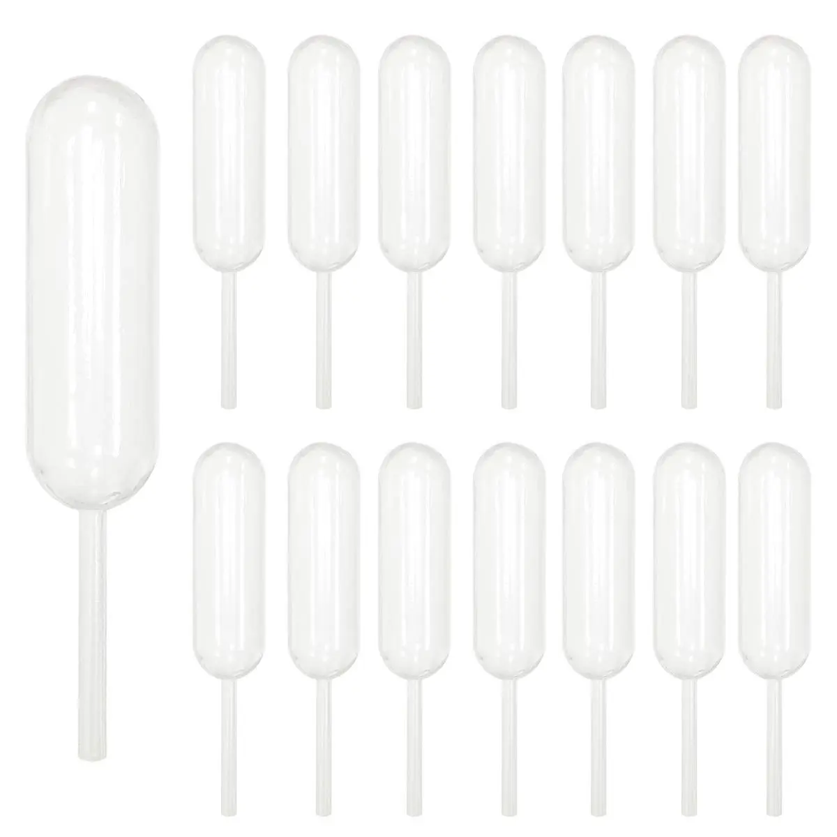 Cupcakes Pipettes, 100PCS 4ml Clear Plastic Transfer Liquid Dropper Pipettes, Suitable for Chocolate or Strawberries Cupcakes, Ice Cream, Mini Cakes, Waffles, Children's Painting, Kitchen Supplies