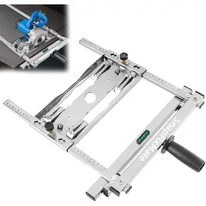 Generic Cutting Machine Universal for 4 inches and 5 inches Edge Guide Positioner - Woodworking Positioning and Cutting Tools, Multifunction Electricity Circular Saw Edge Guide Cutting Tool, Wood Modified Positioning Frame Tool