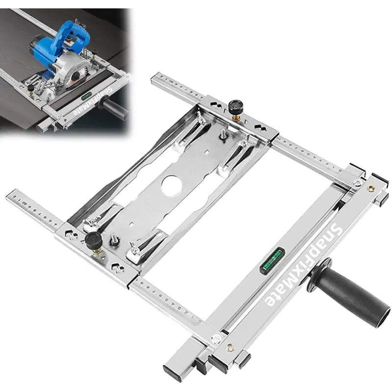 Generic Cutting Machine Universal for 4 inches and 5 inches Edge Guide Positioner - Woodworking Positioning and Cutting Tools, Multifunction Electricity Circular Saw Edge Guide Cutting Tool, Wood Modified Positioning Frame Tool