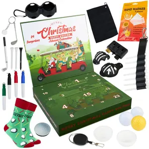 Golf Advent Calendar 2025 For Men Teens Christmas Countdown 24 Mini Surprises Socks Novelty Fun Gifts