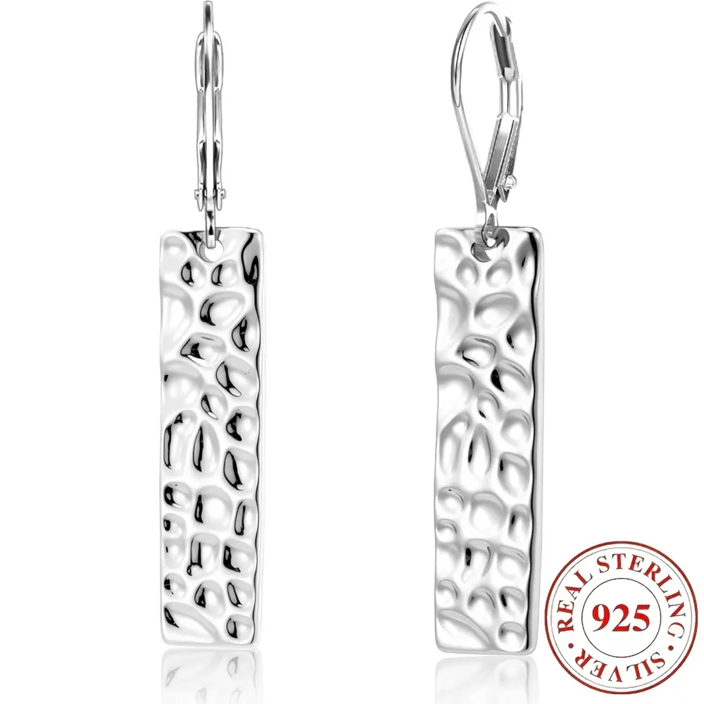 Women's 925 Sterling Silver Earrings - Hypoallergenic, Lightweight, Stylish, Elegant, Simple, Exquisite Jewelry Gift for Women