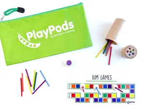 PlayPod – Aim Games | Busy Bag for Kids | Travel Toy | Montessori Fine Motor & Game Creation