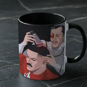 Invincible Thragg Haircut Meme Mug, Funny Superhero Coffee Cup Comic Fan Gift 11oz 15oz,Funny Barber Mug, Dark Humor Haircut Coffee Mug, Meme Style Coffee Cup, Edgy Humor Mug Gift, Barber Shop Joke Mug, Unique Novelty Coffee Mug for Friends