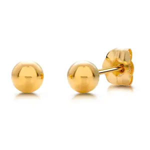 14K Yellow Gold Classy 3mm Ball Studs, Gold Ball Studs, Tiny Stud Earrings, Ball Earrings, Small Gold Studs