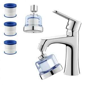 1 Set Water Filter for Sink Faucet,360° Rotating Faucet Water Filter with 3 Replaceable Filters & Durable Design for Kitchen & Bathroom Sinks,Christmas Party Gifts,Tools & Hardware ﻿ ﻿