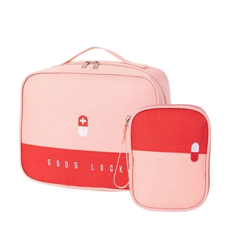 Kids Compact First Aid Kit, Back to School Essential, Elementary Student Reusable Emergency Health Pouch, Portable Safety Gear, Emergency Kits