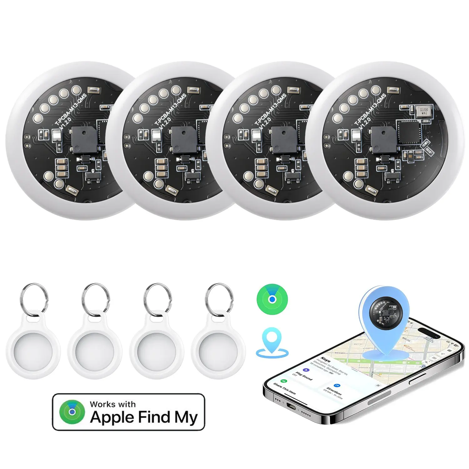 White 4-pack + short protective case