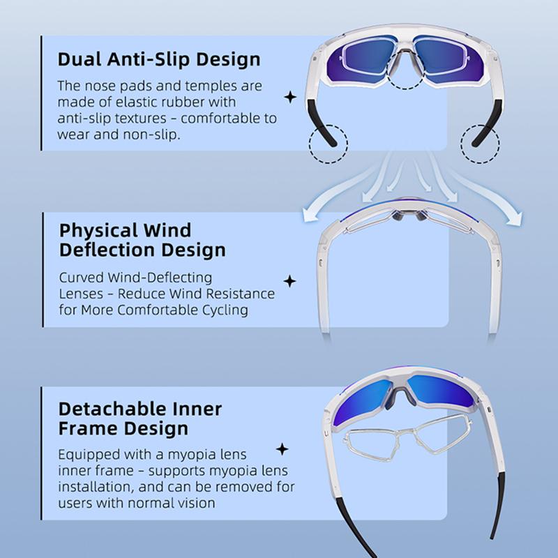 Smart Sports Glasses with 8MP Camera, 2K Photo/1200P Video Recording Wearable Glasses, IP54 Waterproof Multifunctional Wireless Audio Bluetooth Glasses with Headphone, Outdoor Sports Polarized Sunglasses with AI Voice Assistant, UV Protection Eyeglass Smart Sports Glasses with 8MP Camera, 2K Photo/1200P Video Recording Wearable Glasses, IP54 Waterproof Multifunctional Wireless Audio Bluetooth Glasses with Headphone, Outdoor Sports Polarized Sunglasses with AI Voice Assistant, UV Protection Eyeglass