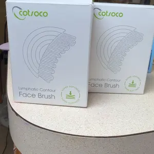 Cotsoco Lymphatic Contour Face Brush for Jawline & Chin Sculpting, Dry Brushing Massager for Lymphatic Drainage & Facial Fatigue Relief, Ergonomically Designed to Fit The Skin Precisely, Gift for Women, Valentine's Day Gift