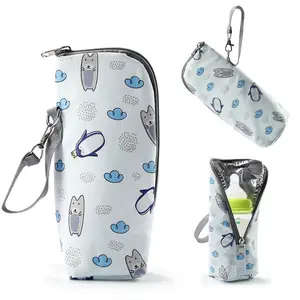Baby Bottle Cooler Tote Bags, Insulated Breastmilk Cooler Bag, Nursing Bottle Cooler Warmer Bag for Nursing Mom Feeding Daycare Travel