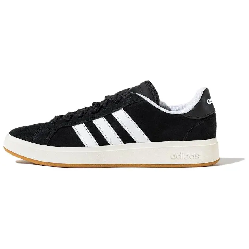 Adidas Grand Court Base 00s Low-Top Casual Footwear - Men's & Women's Flats with Comfortable Thin Sole, Durable Design, Black & White Trending Maison Mihara Official Shoes