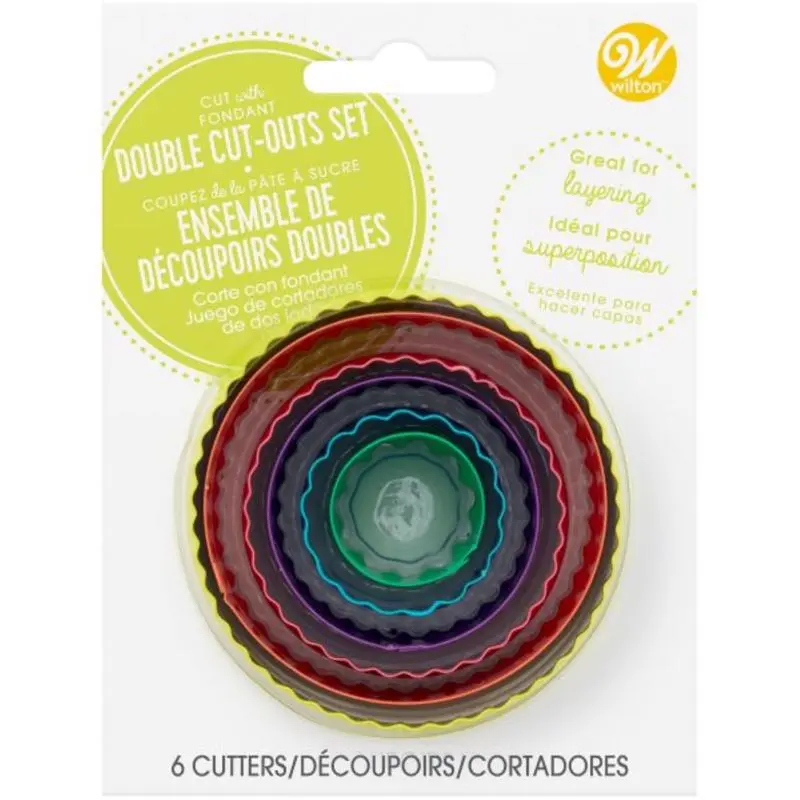 Wilton 6093100 Round Cookie Cutter Set - 6 Piece