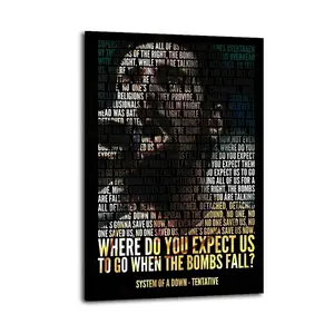 System of A Down Great Wall Art, Canvas Poster, Cute And Vibrant Poster for Bedroom, Dorm, A Perfect Gift Idea for New Year Home Decor