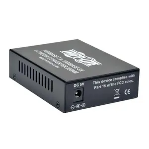 Tripp Lite LC MultiMode Fiber Media Converter - Black