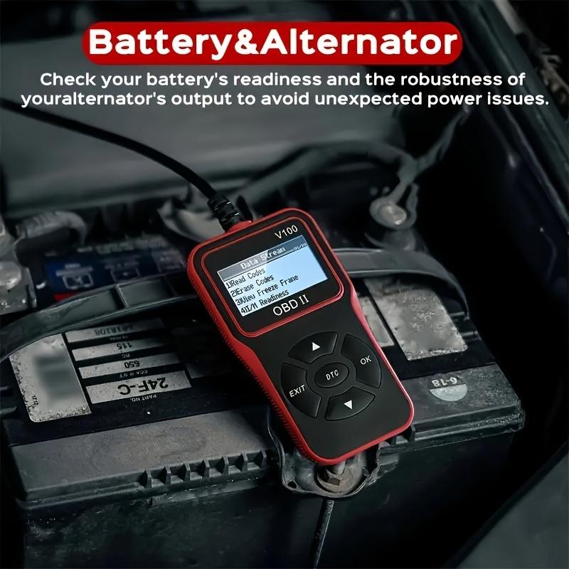 OBD2 Scanner Code Reader with 2.4" LCD Display - Advanced Diagnostic Tool for Engine Faults fault code