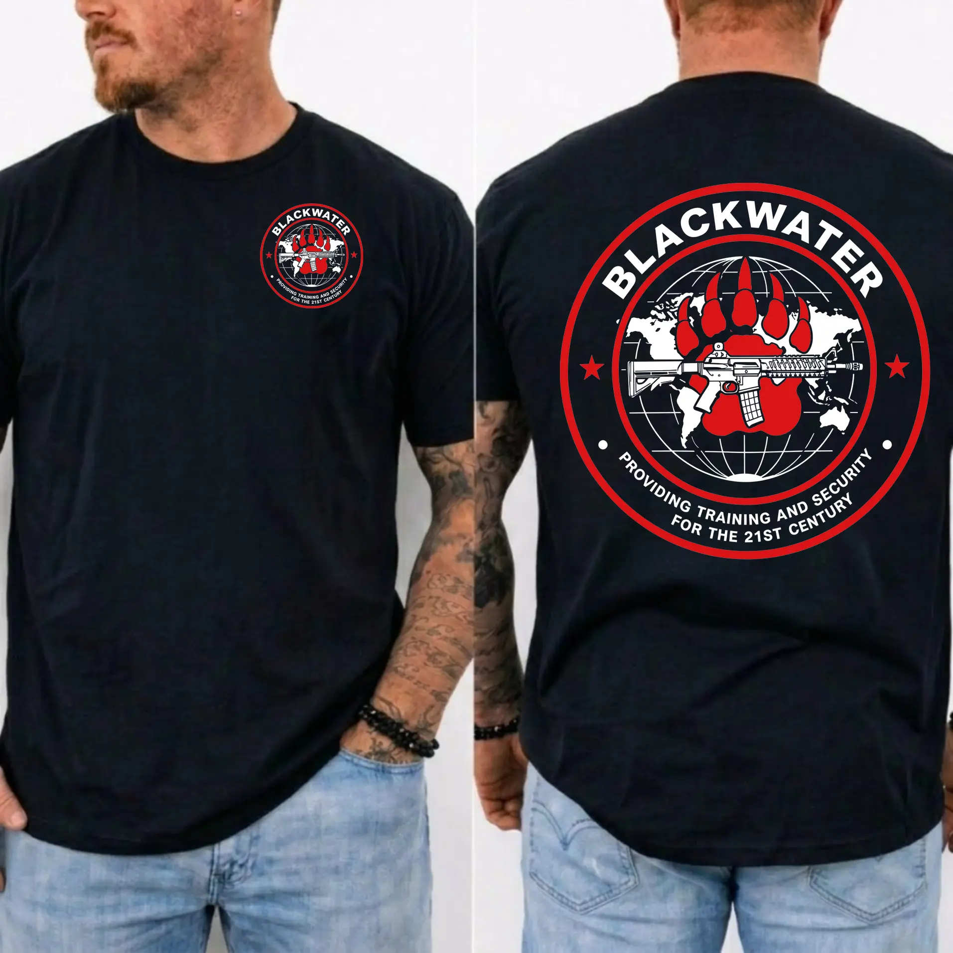 Blackwater Tactical Contractor Shirt Providing Training And Security For The 21st Century Military Operator Graphic Tee PMC Tactical Apparel Shooting Range Outdoor Lifestyle Veteran Gift For Men