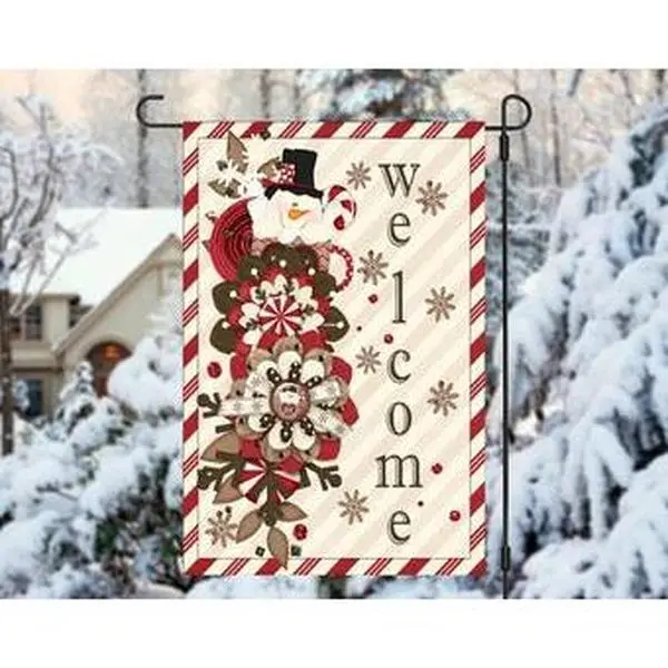 Welcome Christmas Garden Flag