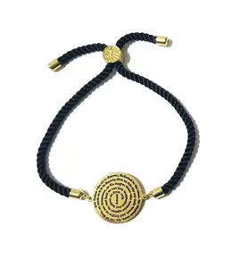 Our Father Prayer Black Cord Bracelet – 72 Names of God