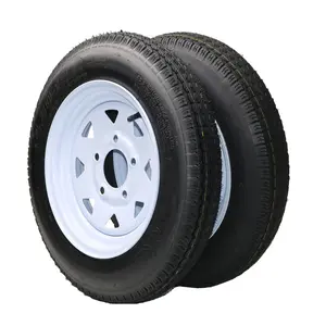 【GARVEE】2PCS 5.30-12 Tire , 5.30x12 Lawn Mower & Tractor Turf Tire ,  530 12 with  Rim 5 Lug On 4.5" , Load Capacity 1050 LBS