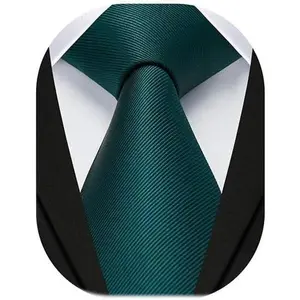 Ties for Men Solid Color 3.35" Formal Business Necktie Classic Satin Mens Wedding Ties