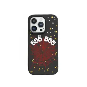 555 Spider Web Phone Case For iPhone 11–17 Pro Max| Gothcore Grunge Streetwear| Shockproof Anti-Fall Durable Punk Aesthetic Protection Cover