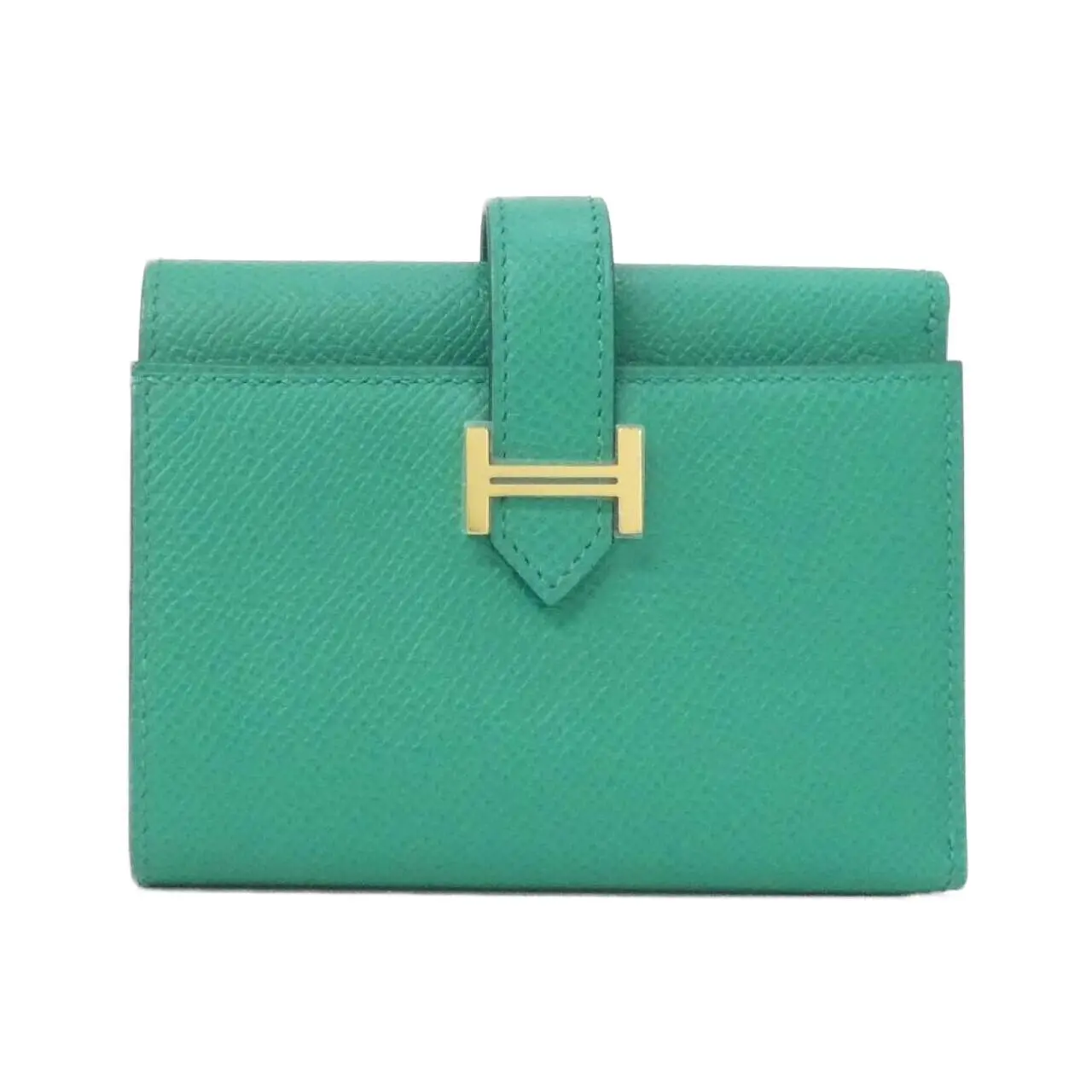 Pre-owned HERMÈS Calfskin Small Leather Goods Béarn Epsom Wallet