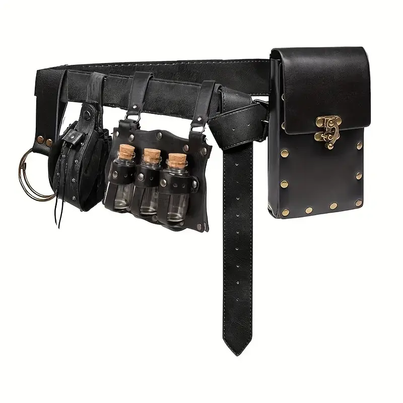 5 Pack Vintage Viking Waist Bags, Halloween Role Play  display picture 3