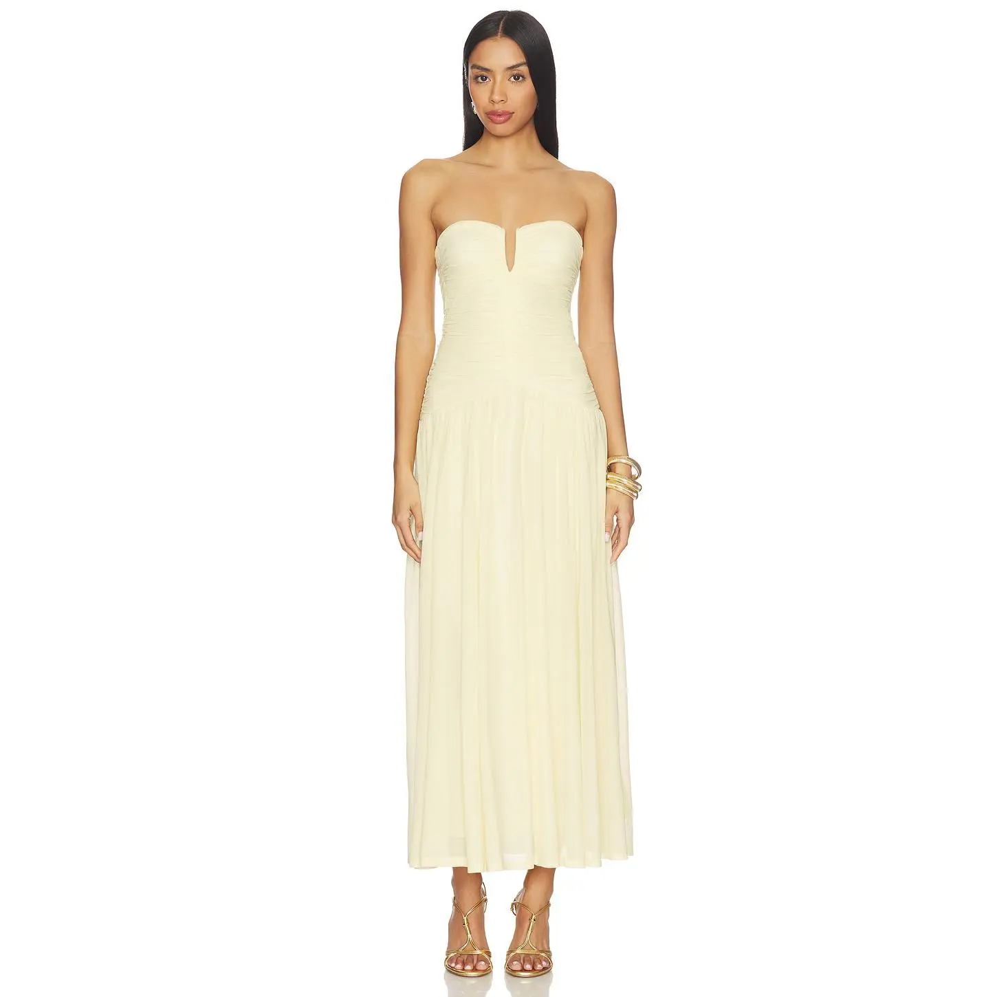 NIA Beverly Dress in Butter
